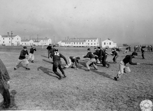Football At Camp Atterbury Glossy Poster Picture Photo Print Banner  Conversationprints