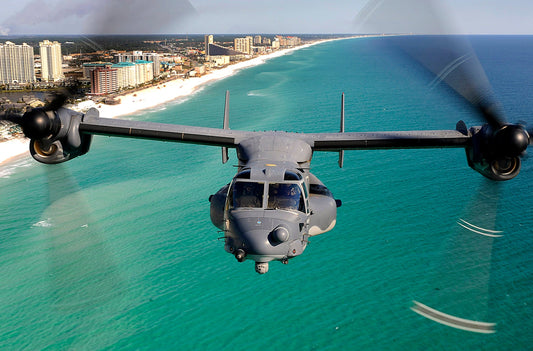 Cv-22 Osprey Emerald Coast Glossy Poster Picture Photo Print Banner  Conversationprints