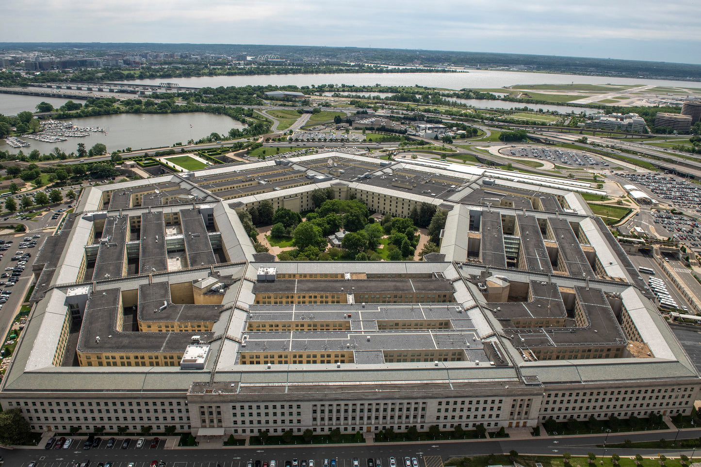 The Pentagon Aerial View Glossy Poster Picture Photo Print Banner  Conversationprints