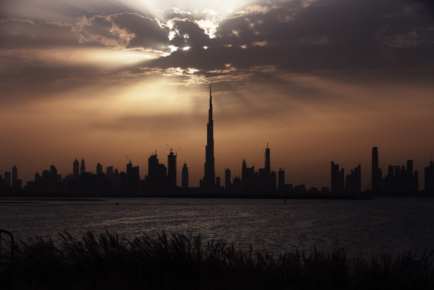 Burj Khalifa Skyline Dubai Uae Glossy Poster Picture Photo Print Banner  Conversationprints