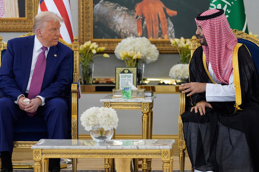 Trump Saudi Prince Meeting 2025 Glossy Poster Picture Photo Print Banner  Conversationprints