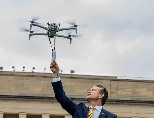 Pete Hegseth Drone Flying Glossy Poster Picture Photo Print Banner  Conversationprints