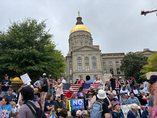 No Kings Day Atlanta Protest Glossy Poster Picture Photo Print Banner  Conversationprints