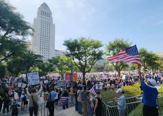 No Kings Day Los Angeles Protest Glossy Poster Picture Photo Print Banner  Conversationprints