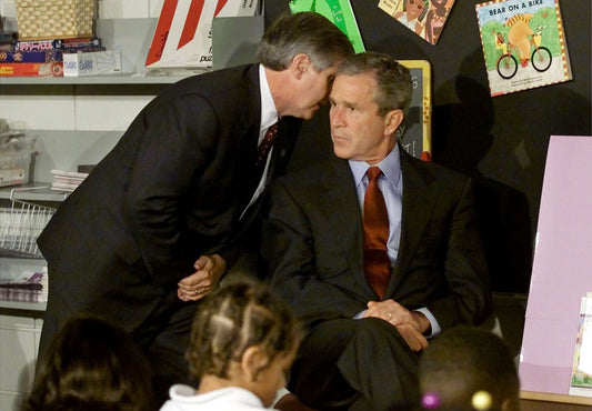 George Bush 9/11 Reading To Kids 9-11 Poster Picture Photo Print Banner  Conversationprints