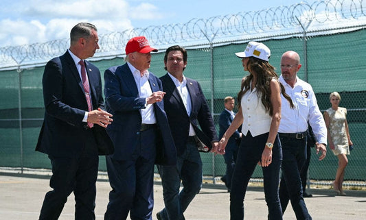 Alligator Alcatraz Trump Desantis Glossy Poster Picture Photo Print Banner  Conversationprints