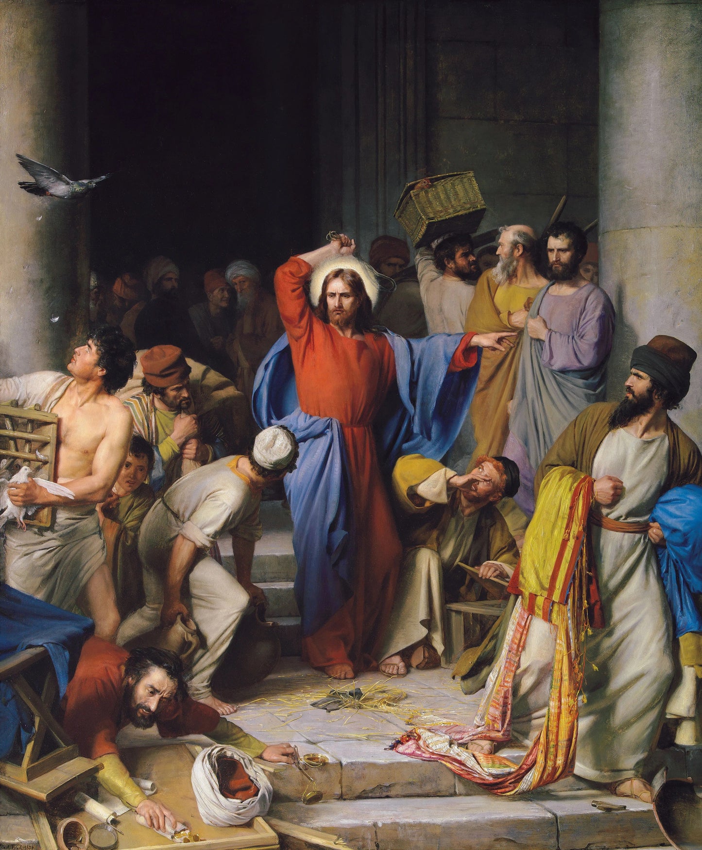 Christ Cleansing Of The Temple Merchants Poster Picture Photo Print Banner  Conversationprints