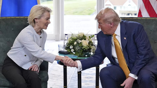 Uesula Von Der Leyen Trump Handshake Poster Picture Photo Print Banner  Conversationprints