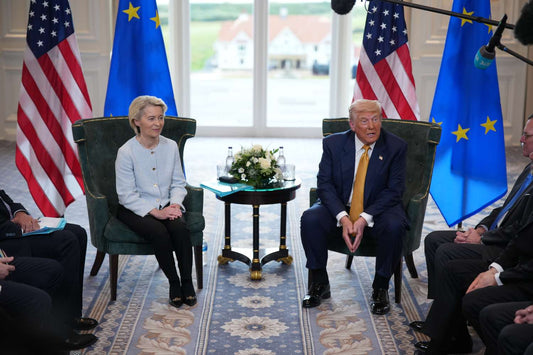 Uesula Von Der Leyen Trump Eu Glossy Poster Picture Photo Print Banner  Conversationprints