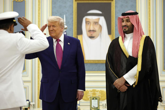 Trump Saudi Arabia Salute Prince Glossy Poster Picture Photo Print Banner  Conversationprints