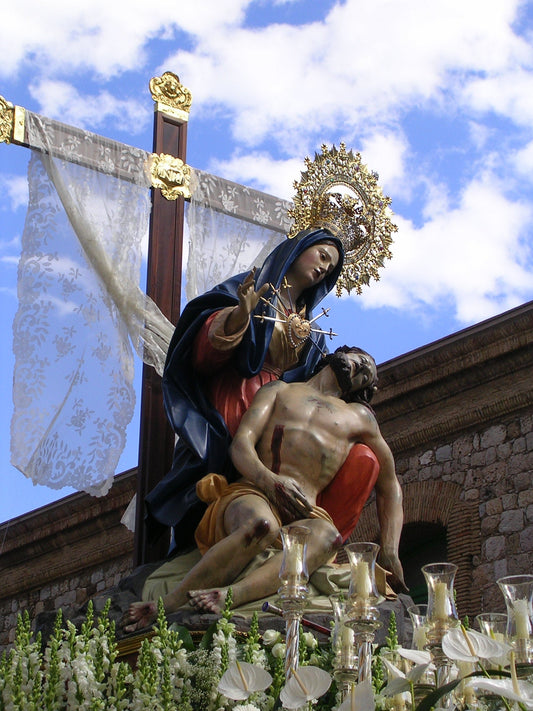 Pieta Virgin Mary Caridad Cartagena Poster Picture Photo Print Banner  Conversationprints