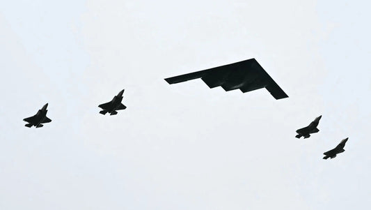 B-2 Stealth Bomber Flyover Alaska Trump Poster Picture Photo Print Banner  Conversationprints