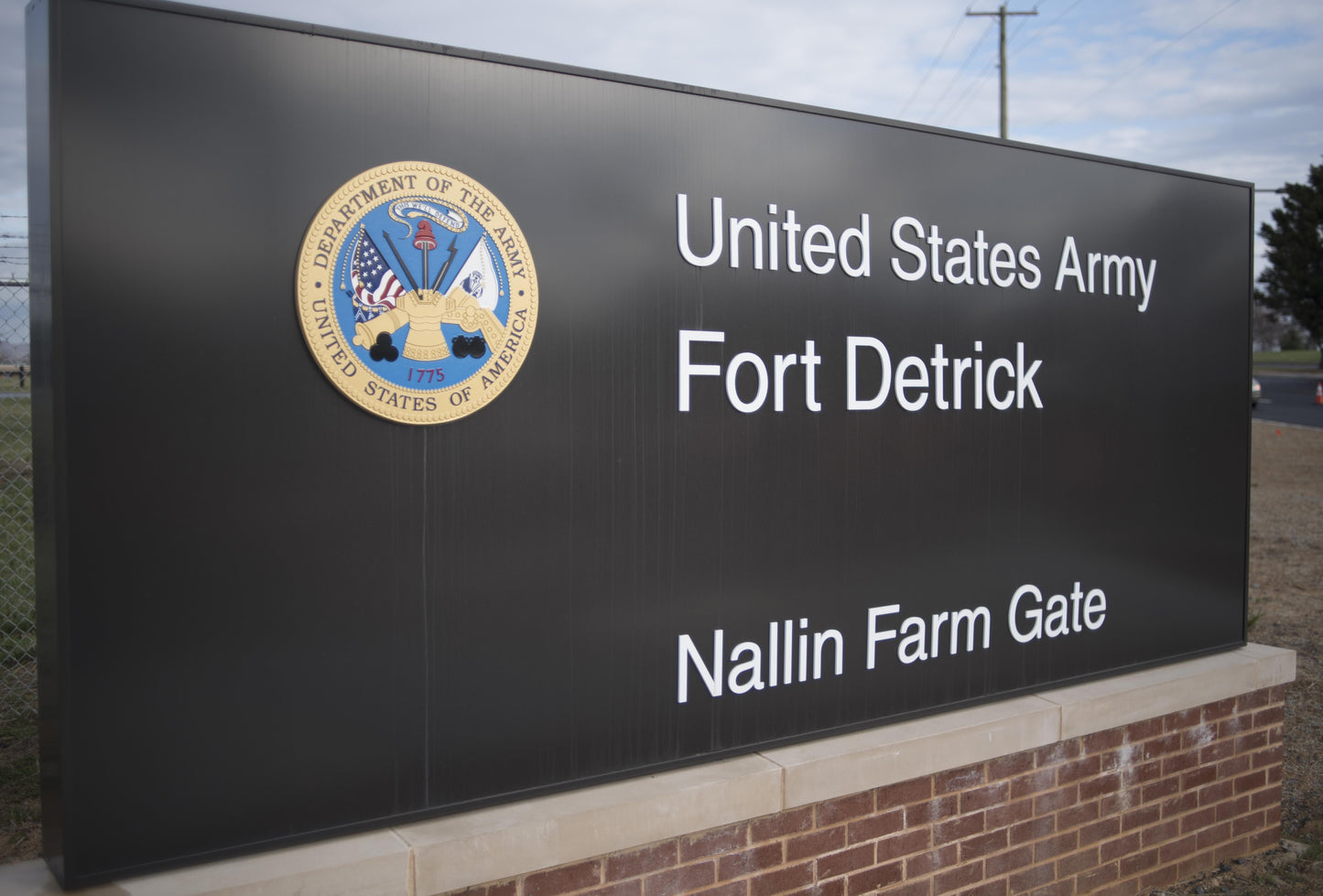 Fort Detrick Nallin Farm Gate Sign Poster Picture Photo Print Banner  Conversationprints
