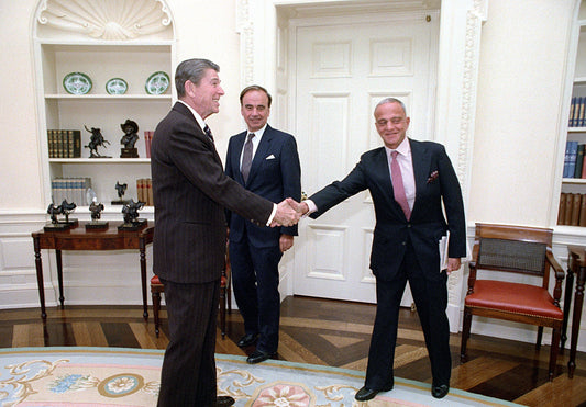 Roy Cohn Reagan Handshake 1982 Glossy Poster Picture Photo Print Banner  Conversationprints