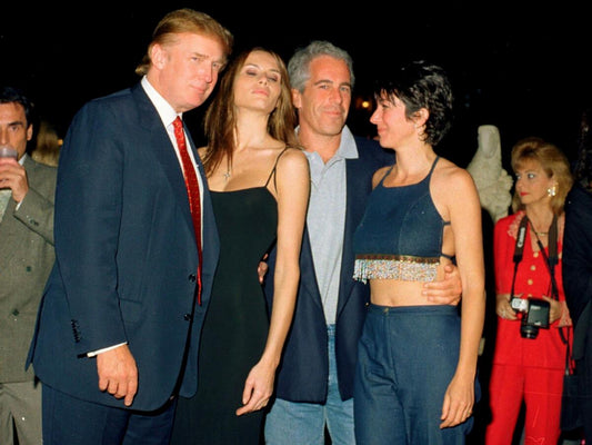 Trump Melania Epstein Ghislaine Glossy Poster Picture Photo Print Banner  Conversationprints