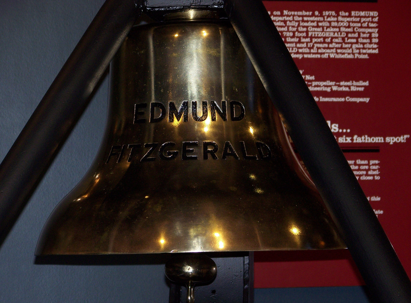 Ss Edmund Fitzgerald Bell Glossy Poster Picture Photo Print Banner  Conversationprints