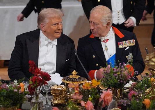 King Charles Donald Trump 2025 Banquet Poster Picture Photo Print Banner  CONVERSATIONPRINTS