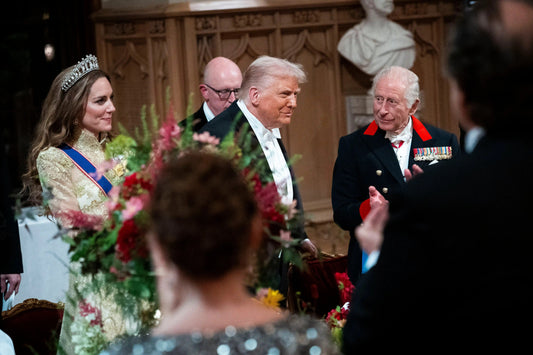 Trump King Charles Kate Uk 2025 Glossy Poster Picture Photo Print Banner  CONVERSATIONPRINTS