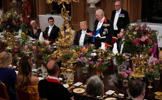 King Charles Speech Trump Banquet Glossy Poster Picture Photo Print Banner  CONVERSATIONPRINTS