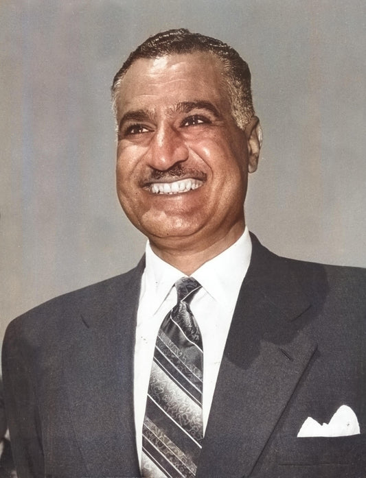 Gamal Abdel Nasser Egypt Portrait Glossy Poster Picture Photo Print Banner  Conversationprints