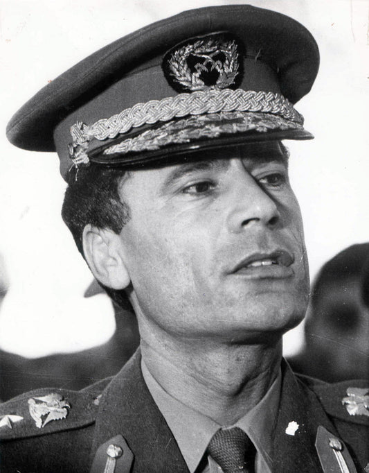 Muammar Gaddafi Young 1970 Glossy Poster Picture Photo Print Banner  Conversationprints