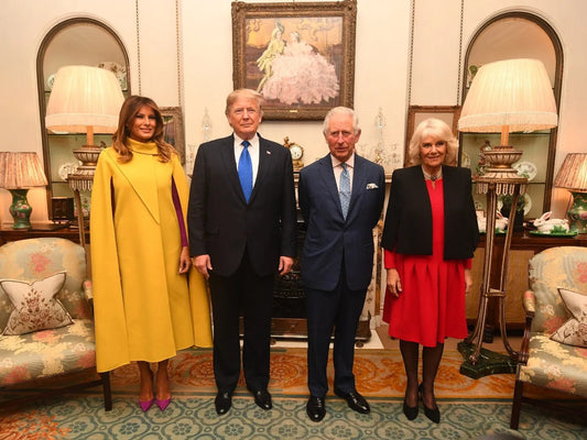 Trump King Charles Camilla Melania Uk Poster Picture Photo Print Banner  Conversationprints