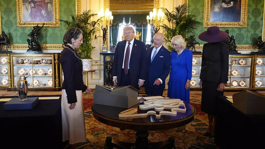 Trump King Charles Camilla Expressions Poster Picture Photo Print Banner  Conversationprints