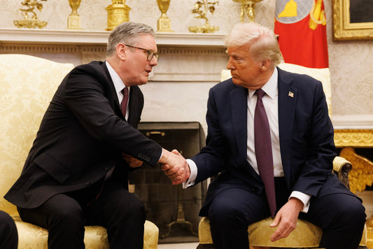 Keir Starmer Donald Trump Handshake Poster Picture Photo Print Banner  Conversationprints