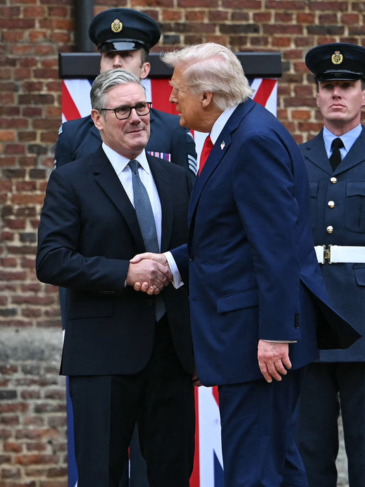 Keir Starmer Donald Trump Uk Pm Glossy Poster Picture Photo Print Banner  Conversationprints