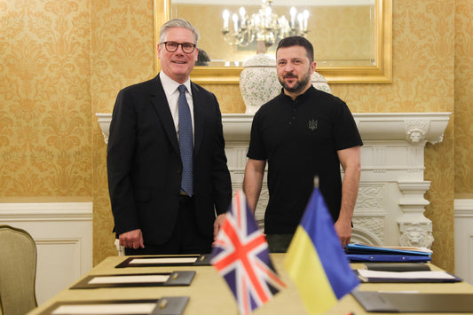 Keir Starmer Zelenskyy Uk Ukraine Glossy Poster Picture Photo Print Banner  Conversationprints