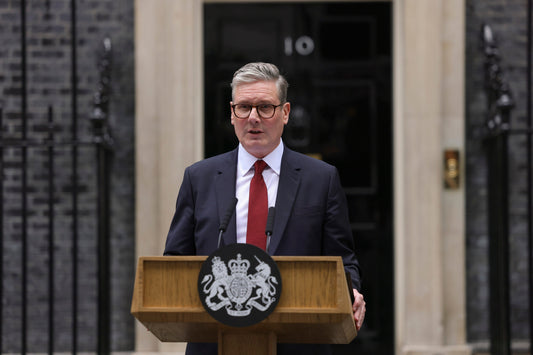 Keir Starmer Speech Uk Pm Glossy Poster Picture Photo Print Banner  Conversationprints