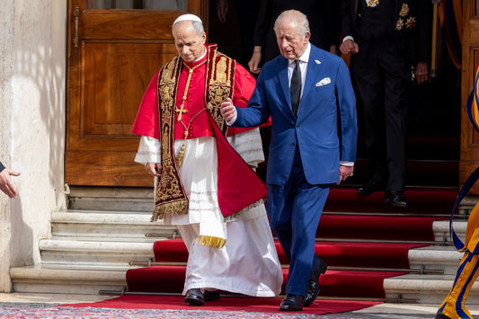 Pope Leo King Charles 2025 Glossy Poster Picture Photo Print Banner  Conversationprints