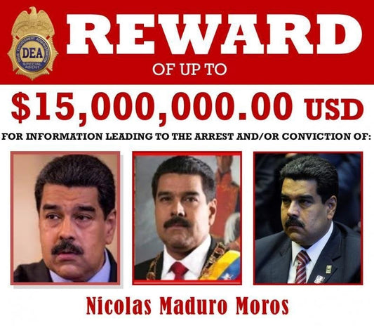 Nicolas Maduro Wanted Poster GLOSSY POSTER PICTURE PHOTO PRINT BANNER  ConversationPrints