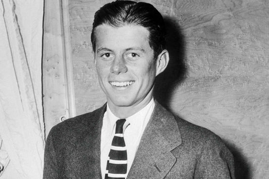 JFk Young Smiling College GLOSSY POSTER PICTURE PHOTO PRINT BANNER  ConversationPrints