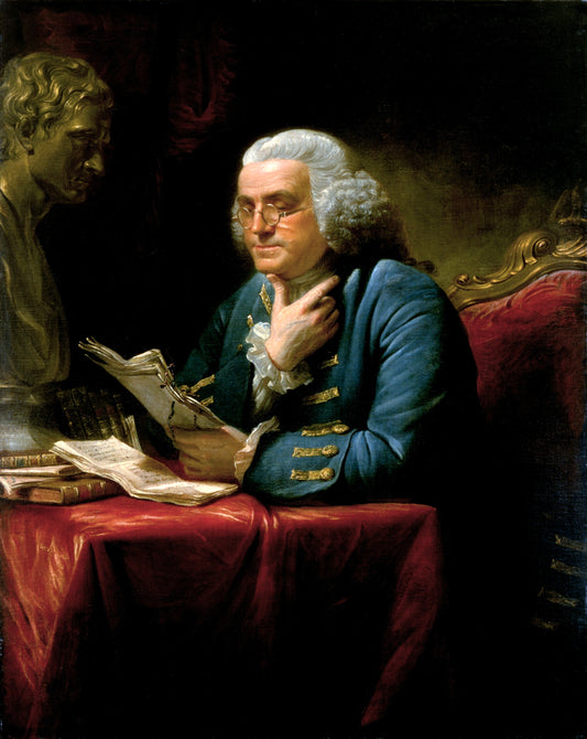 Benjamin Franklin Founding Father Glossy Poster Picture Photo Print Banner Conversationprints