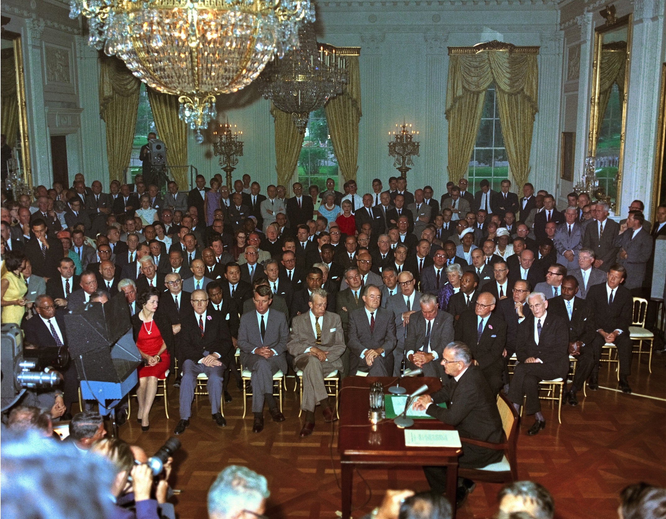 Civil Rights Act Signing Lbj Usa Glossy Poster Picture Photo Print Ban ...