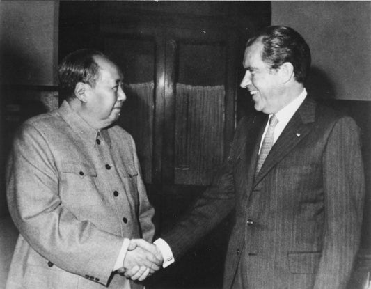 Richard Nixon Mao Zedong China Usa Glossy Poster Picture Photo Print Banner Conversationprints
