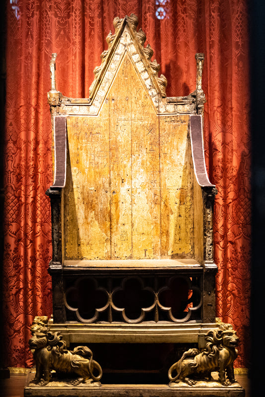 Coronation Chair King St Edwards Glossy Poster Picture Photo Print Banner Conversationprints