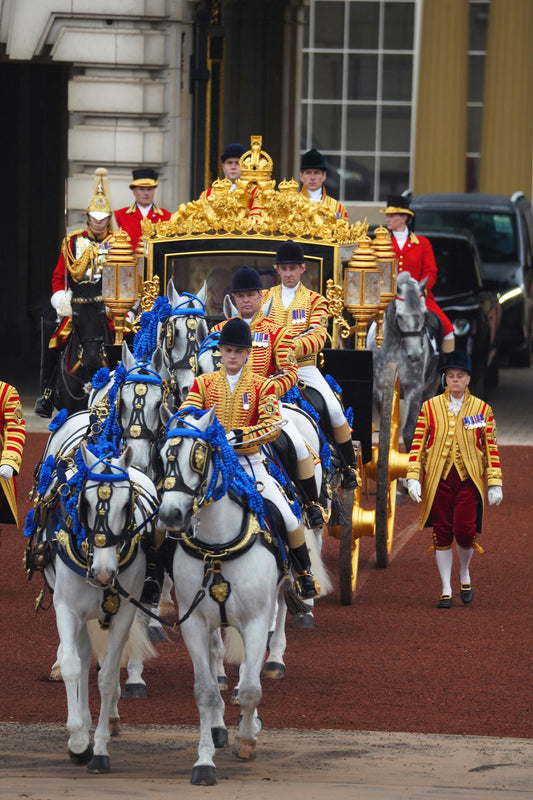 Coronation King Charles Iii Camilla Coach Poster Picture Photo Print Banner Conversationprints