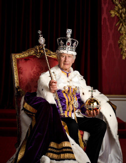 Coronation King Charles Iii Throne Glossy Poster Picture Photo Print Banner Conversationprints