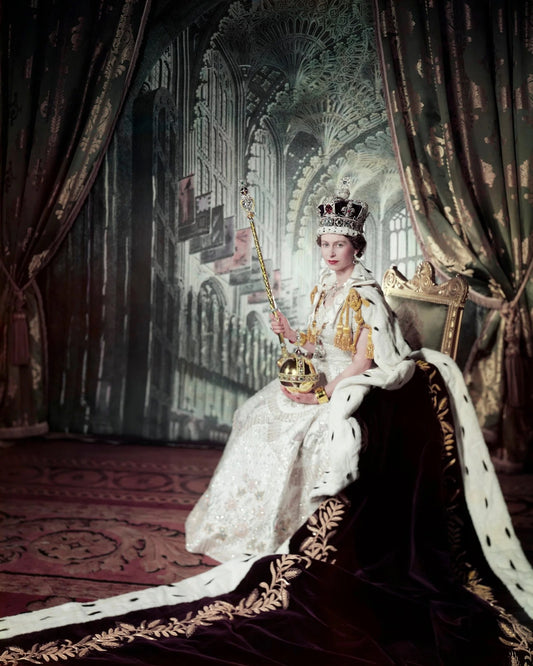 Queen Elizabeth Ii Coronation Portrait Poster Picture Photo Print Banner Conversationprints