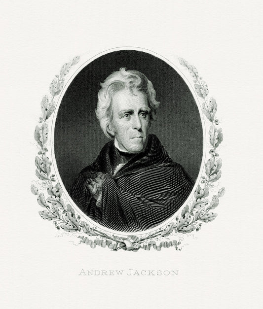 Andrew Jackson Engraving President Glossy Poster Picture Photo Print Banner Conversationprints