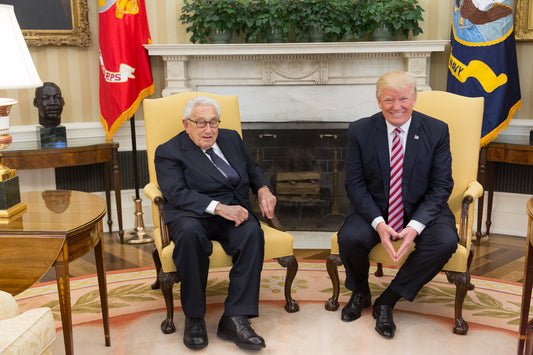 HENRY KISSINGER DONALD TRUMP GLOSSY POSTER PICTURE PHOTO PRINT BANNER