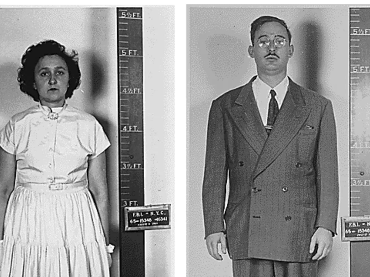 Julius And Ethel Rosenberg Mugshot Glossy Poster Picture Photo Print Banner Conversationprints