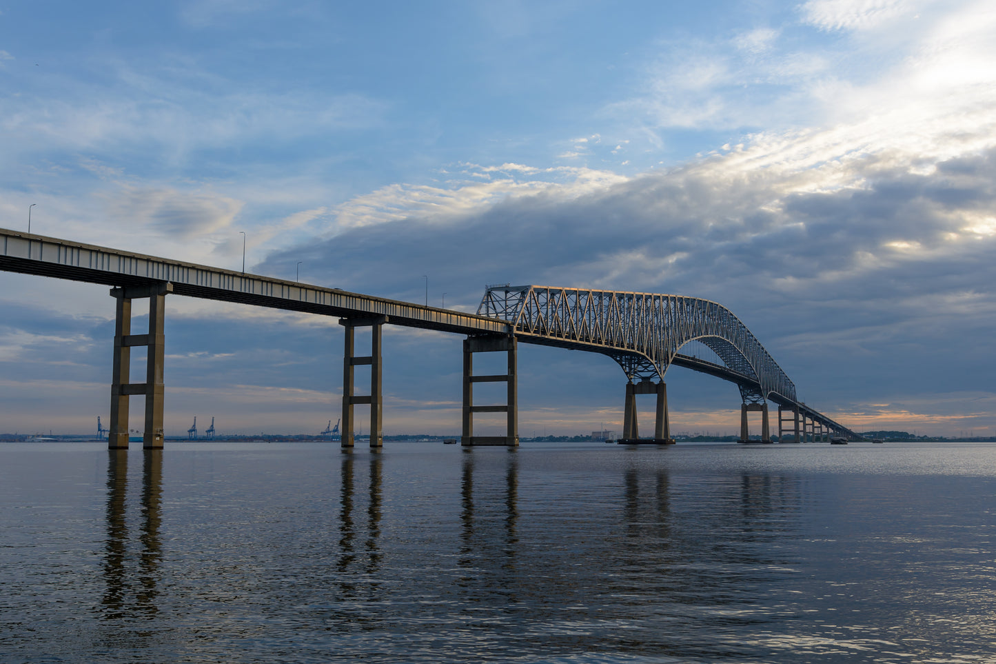 Baltimore Francis Scott Key Bridge Glossy Poster Picture Photo Print Banner Conversationprints