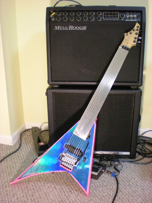 Eight 8 String Fretless Guitar Glossy Poster Picture Photo Banner Print Conversationprints