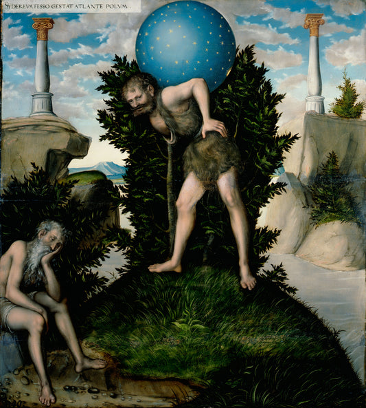 Atlas & Hercules Greek Gods Glossy Poster Picture Photo Banner Print Conversationprints