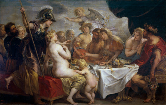 Feast Of The Gods Painting Glossy Poster Picture Photo Banner Print Conversationprints