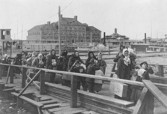 1902 Ellis Island Landing New York Glossy Poster Picture Photo Banner Print Conversationprints