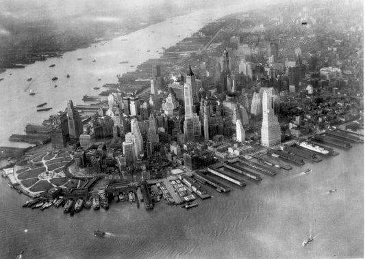 1931 Manhattan New York Skyline Glossy Poster Picture Photo Banner Print Conversationprints